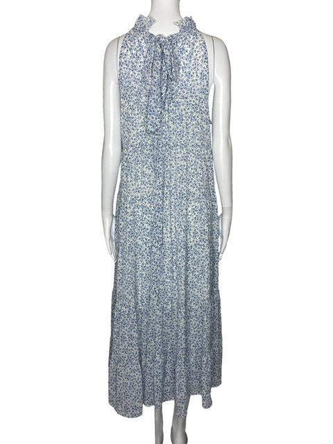Vestido Entro Halter Lazo Blanco-Talla L