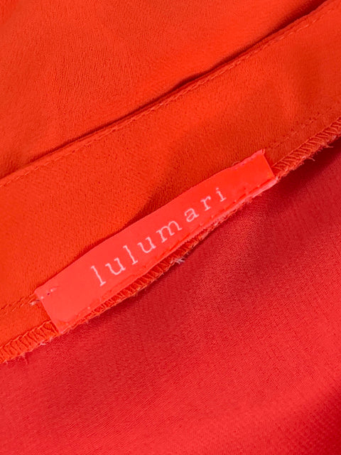 Blusa Lulumari Manga Larga Naranja-Talla S