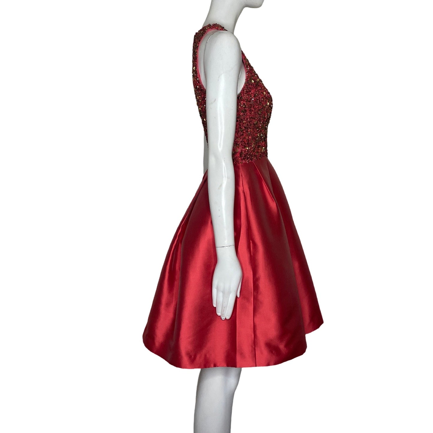 Vestido Theia Lentejuelas Naranja-Talla 4
