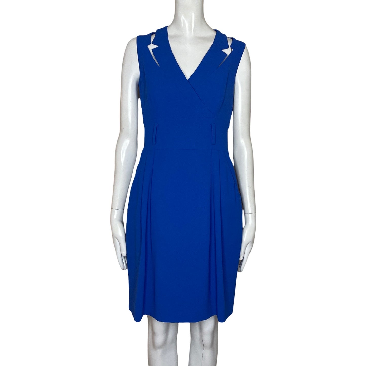 Vestido Adolfo Dominguez Cuello V Azul-Talla 36