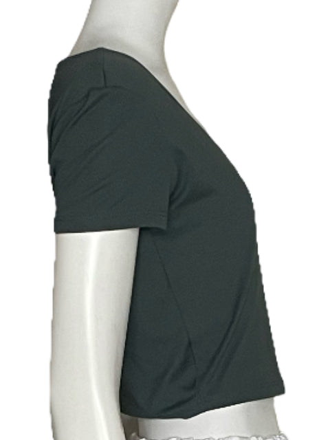 Top Oysho Cuello U Verde-Talla M