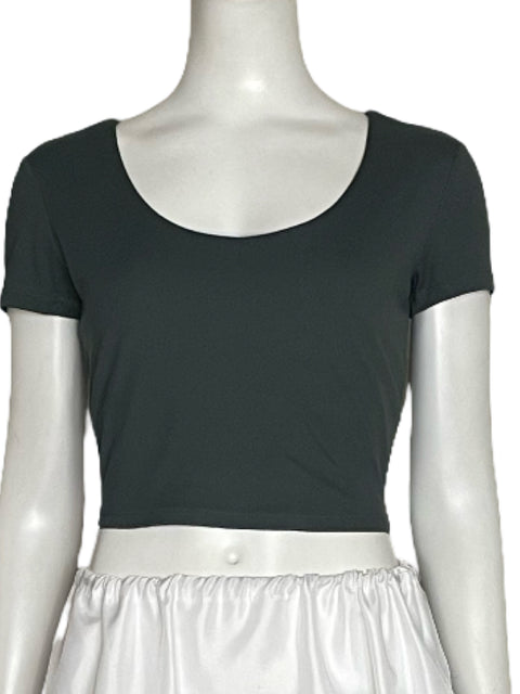 Top Oysho Cuello U Verde-Talla M