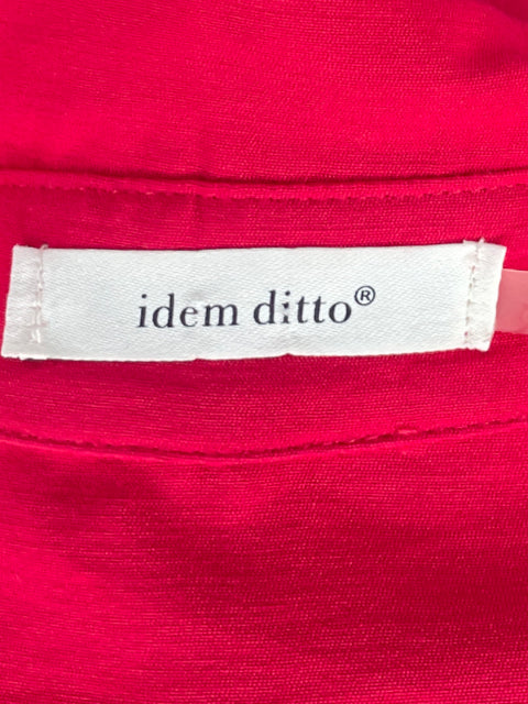 Vestido IDEM DITTO Camisero Acampanado Rojo-Talla M