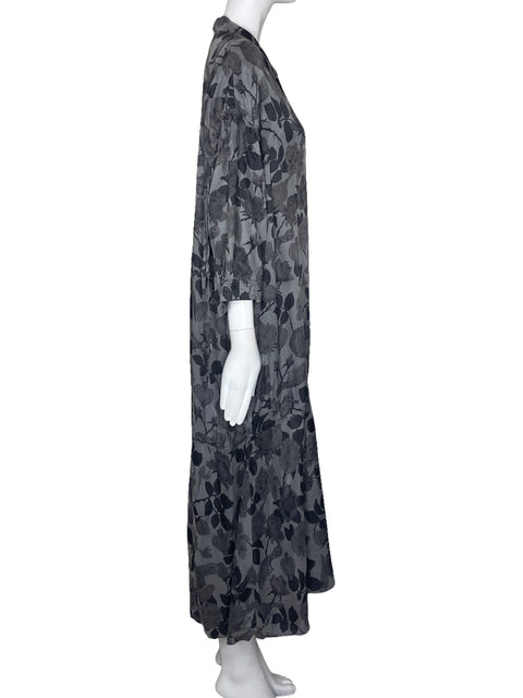 Vestido Bimba Y Lola Camisero Estampado Gris-Talla M