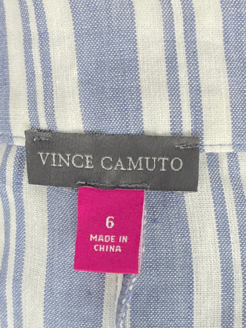 Pantalón Vince Camuto Raya Palazzo Azul-Talla 6