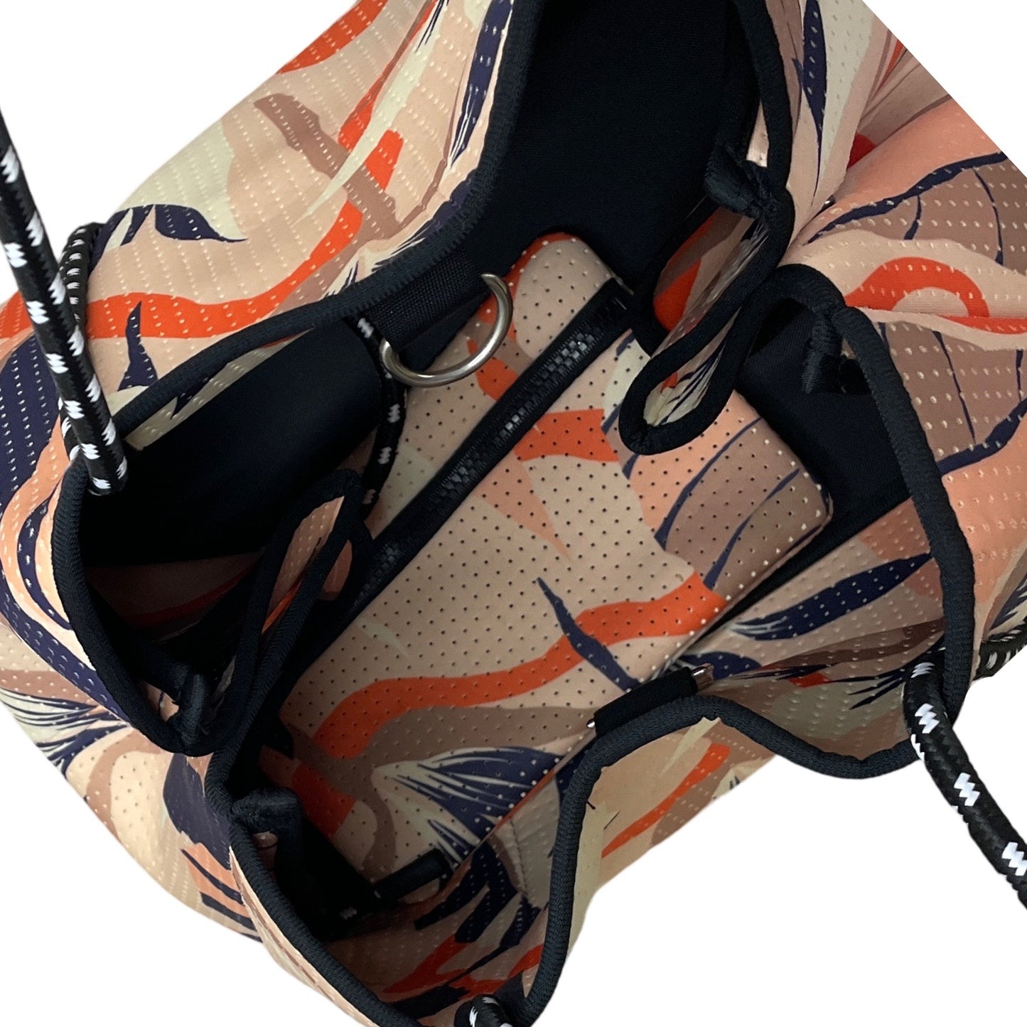 Cartera Popups Floral Tote Naranja - Talla U