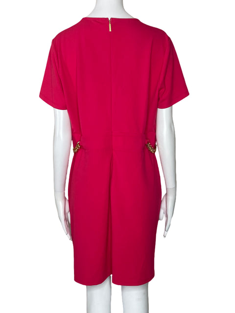 Vestido Michael Kors Midi Cadenas Rosado-Talla XL