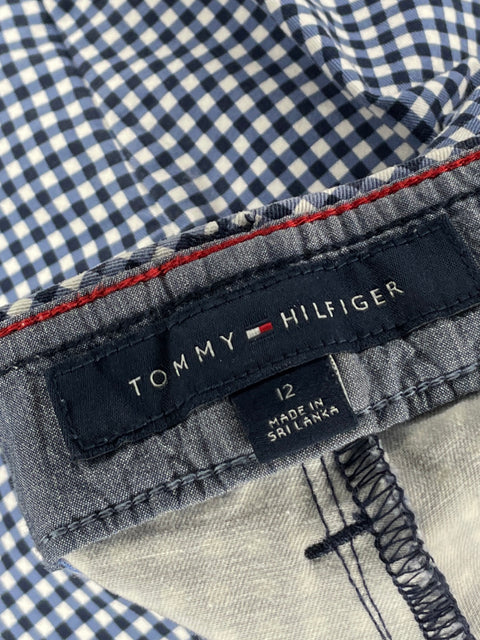 Short Tommy Hilfiger Cuadros Blanco-Talla 12