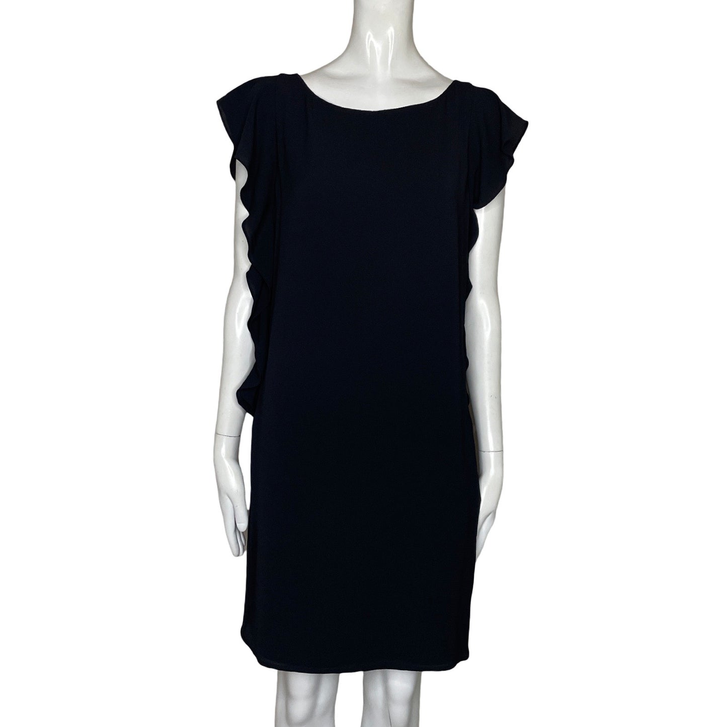 Vestido Michael Kors Vuelos Hombros Negro-Talla XS