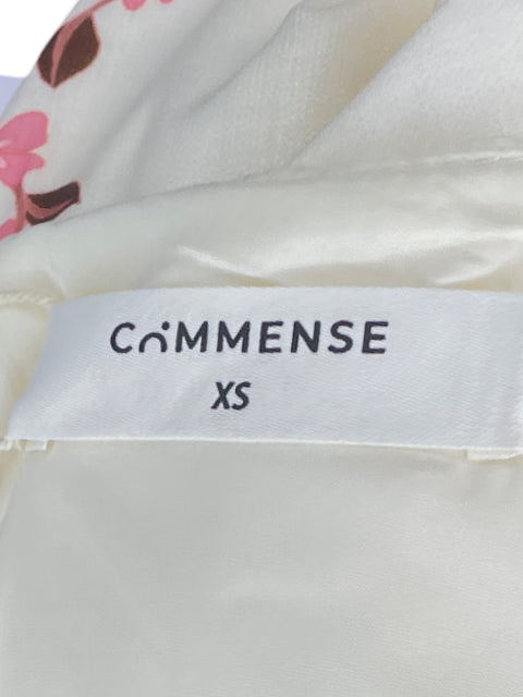 Vestido Commense Tiras Floral Blanco-Talla XS