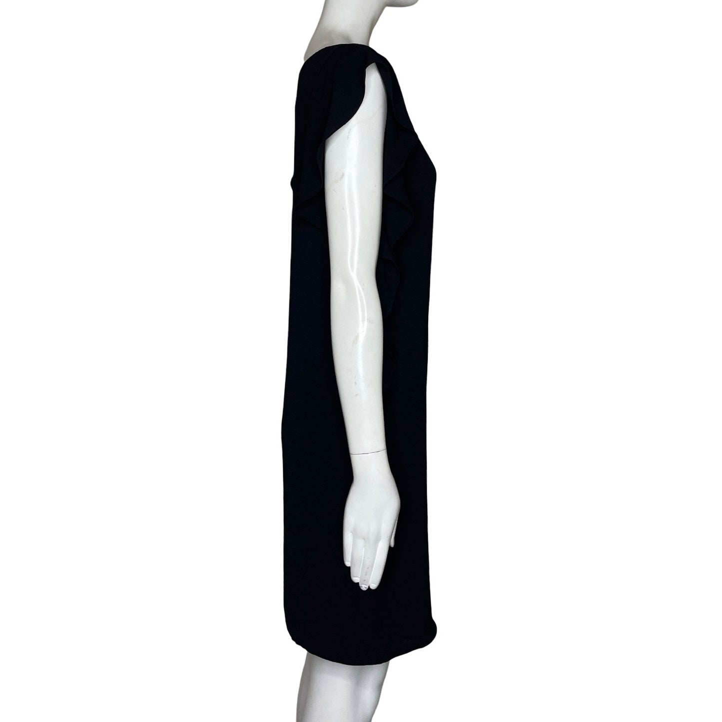 Vestido Michael Kors Vuelos Hombros Negro-Talla XS