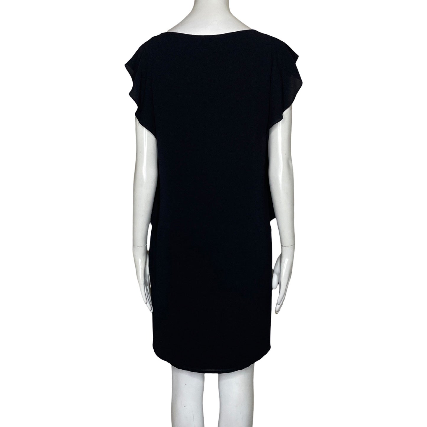 Vestido Michael Kors Vuelos Hombros Negro-Talla XS