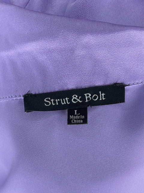 Vestido Strut & Bolt Bolsillos Zipper Morado-Talla L