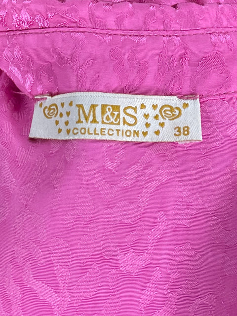Camisa M&S Collection Animal Print Rosado-Talla 38