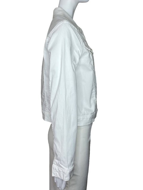 Chaqueta Michael Kors Denim Bolsillo Blanco-Talla M