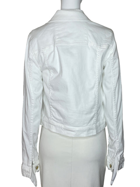 Chaqueta Michael Kors Denim Bolsillo Blanco-Talla M