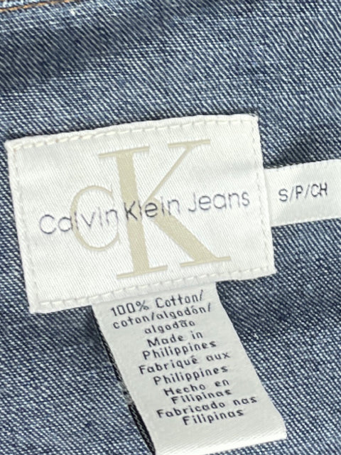 Chaqueta Calvin Klein Denim Bolsillo Azul-Talla S