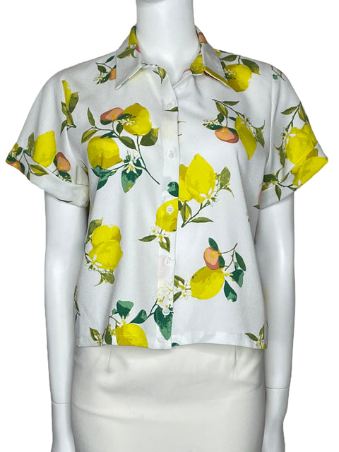 Camisa The Moon Limones Blanco-Talla U