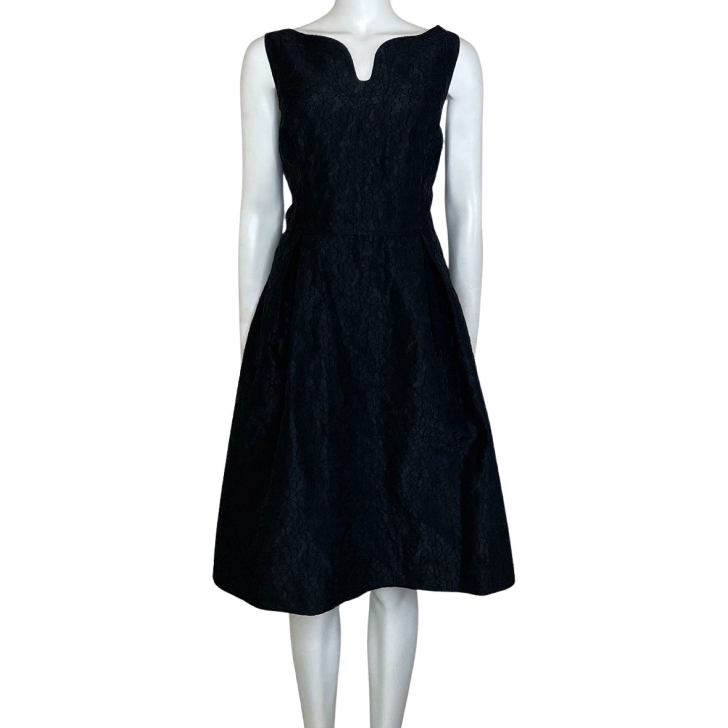 Vestido Adriana Papell Flores Estampado Sin
Mangas Negro-Talla 48