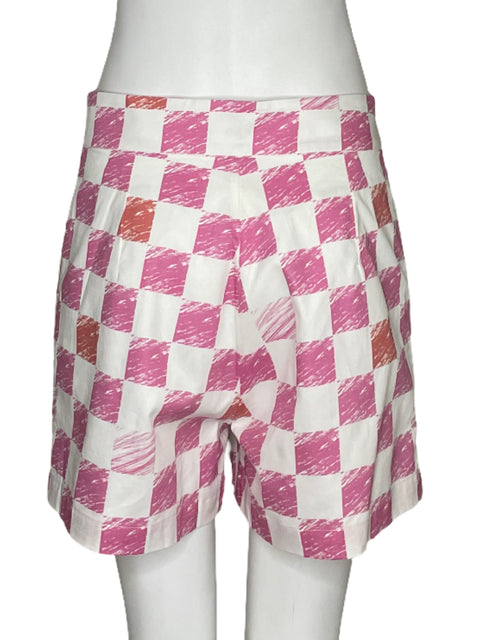 Short Adamo Cuadros Rosado - Talla S