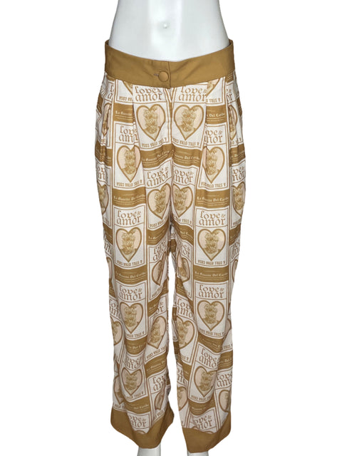 Pantalón Mayorga Estampado Beige - Talla M