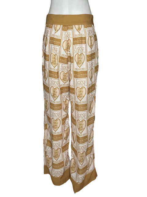 Pantalón Mayorga Estampado Beige - Talla M