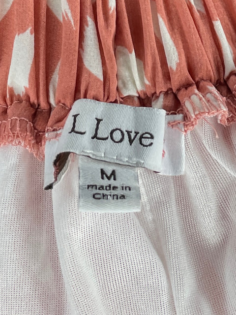 Pantalón L Love Estampado Rosado-Talla M
