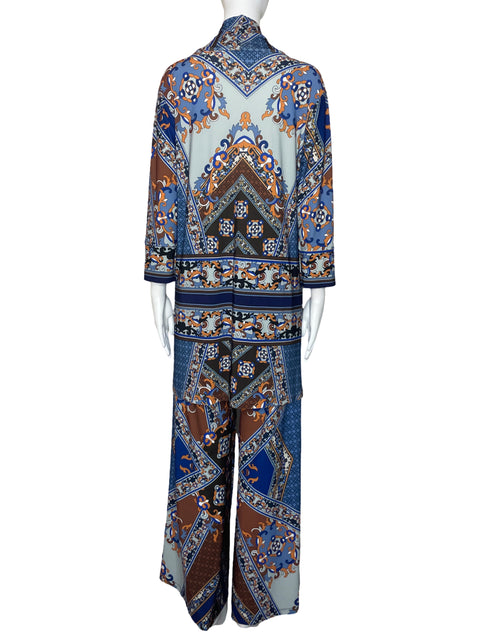 Set Julian Chang Estampado Azul-Talla M