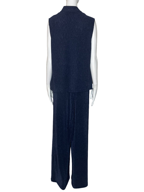 Set Tahari Sin Mangas Azul-Talla XL