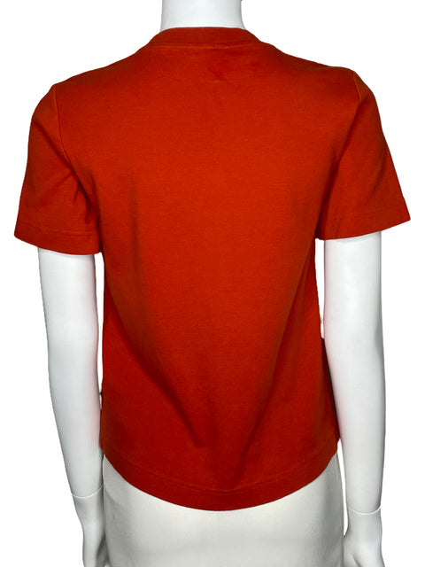 Sueter Massimo Dutti Casual Manga Corta Naranja-Talla XS