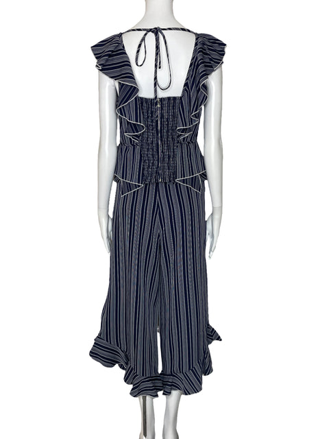 Set English Factory Rayas Vuelo Azul-Talla L