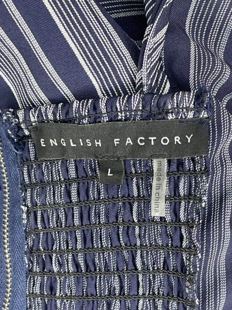 Set English Factory Rayas Vuelo Azul-Talla L
