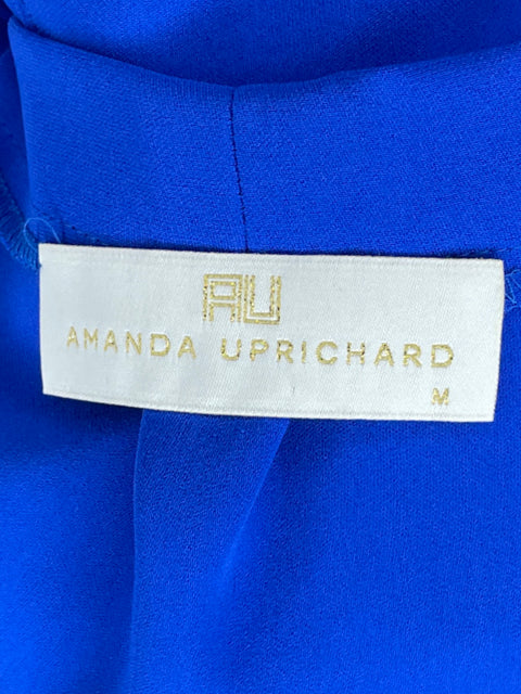 Blusa Amanda Uprichard Off Shoulder Azul-Talla M