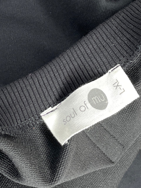 Vestido Soul Of Mu Manga Larga Negro-Talla L