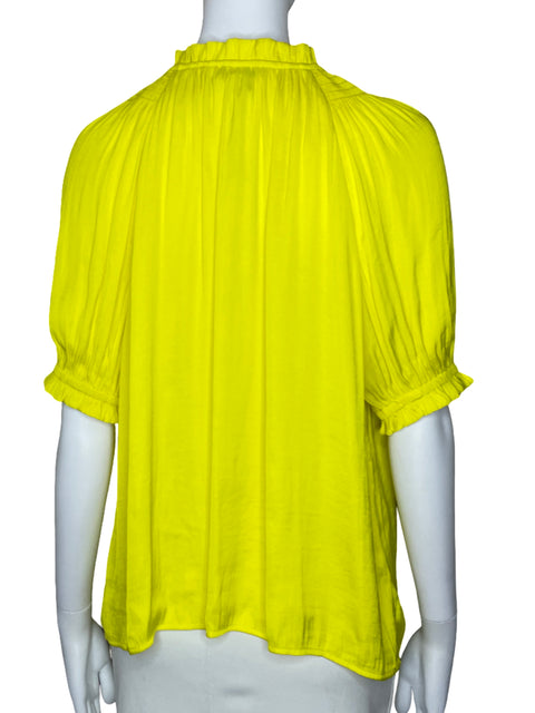 Blusa Current Air Cuello V Amarillo-Talla S