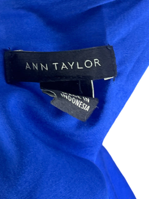 Vestido Ann Taylor Botones Azul - Talla 2