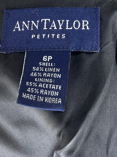 Vestido Ann Taylor Fluido Negro - Talla 6