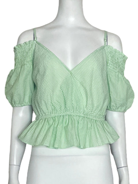 Blusa Milk & Honey Abullonada Verde-Talla L