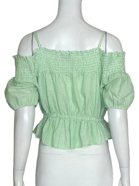 Blusa Milk & Honey Abullonada Verde-Talla L