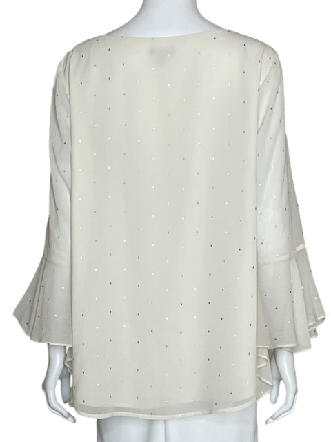 Blusa Vince Camuto Blanco-Talla L