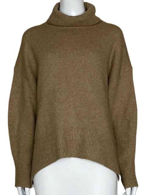 Abrigo French Connection Turtle Neck Beige-Talla XS