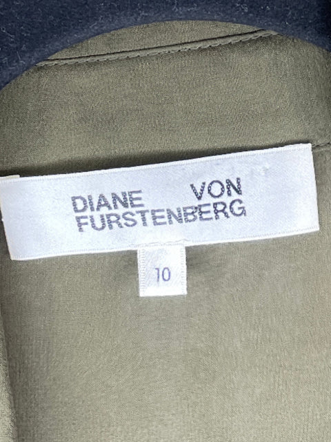 Cardigan Diane Von Furstenberg Verde-Talla 10