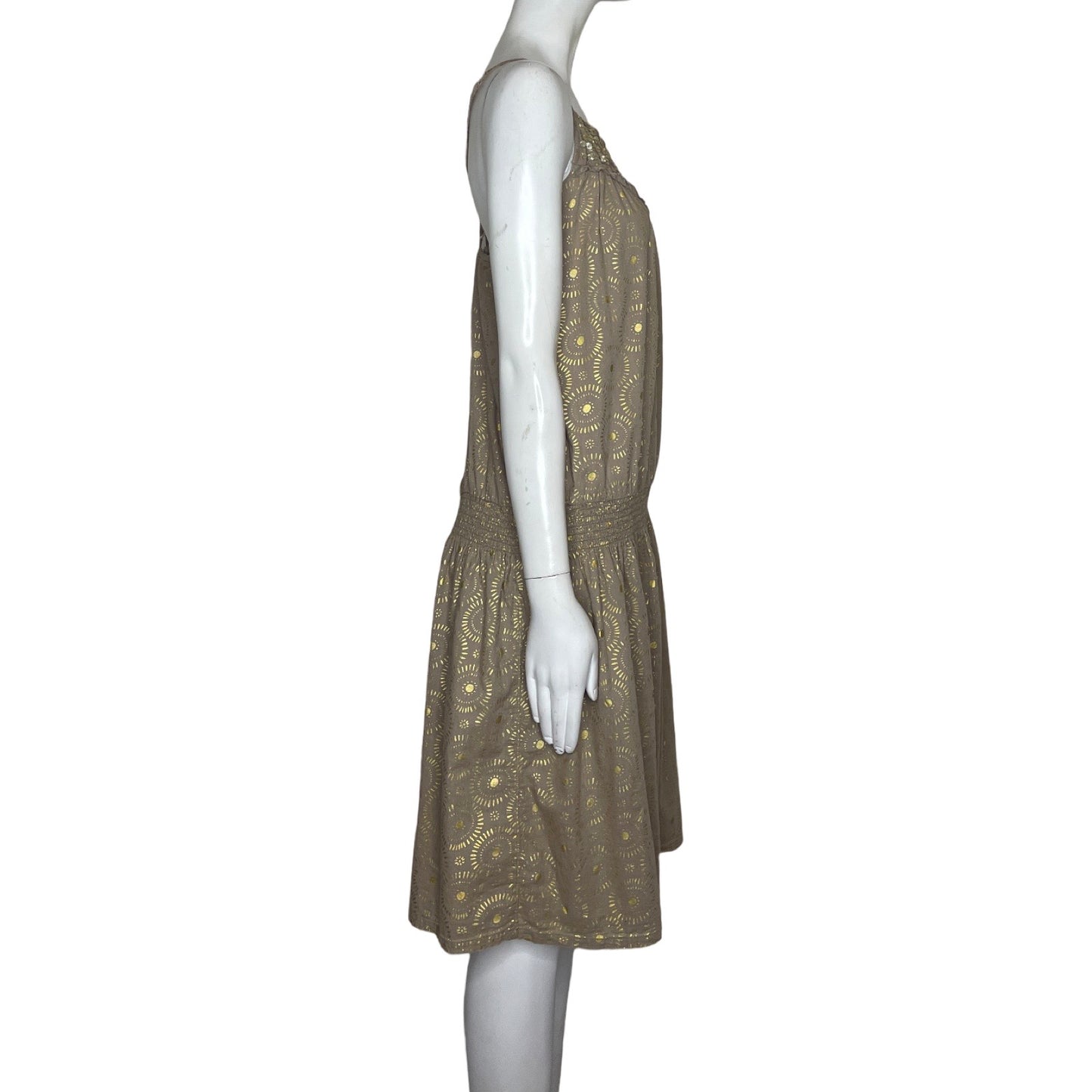 Vestido Old Navi Tiras Cruzadas Marron-Talla L