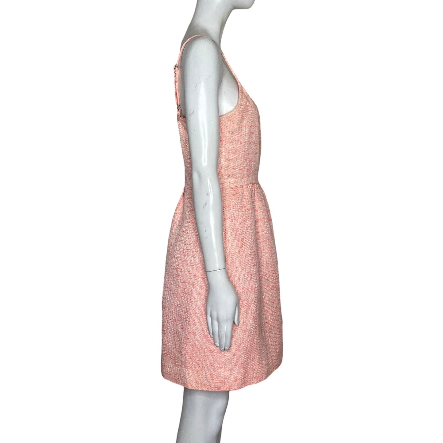 Vestido J Crew Drapeado Naranja-Talla 12