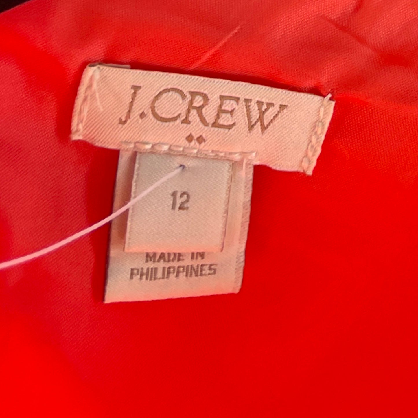 Vestido J Crew Drapeado Naranja-Talla 12
