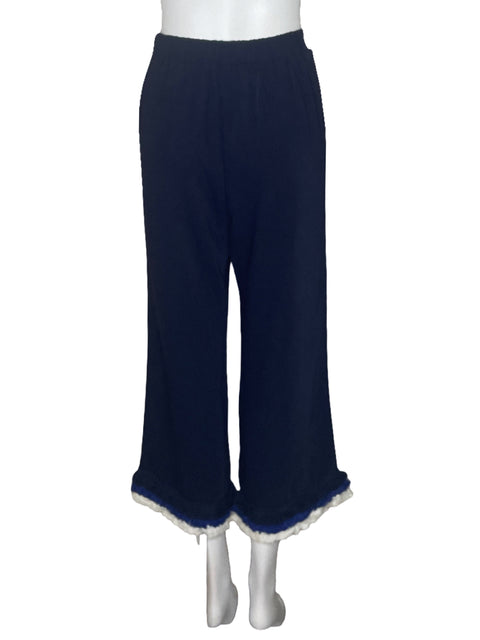 Pantalón Sugar+Lips Flecos Recto Azul-Talla M