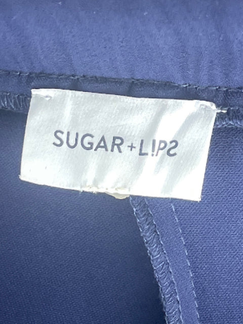 Pantalón Sugar+Lips Flecos Recto Azul-Talla M