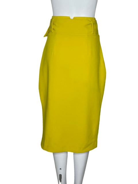 Falda Jenn Cremallera Cinturon Amarillo-Talla M