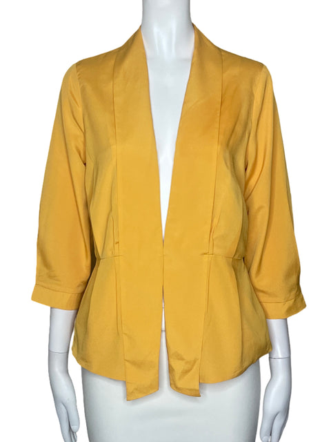 Blazer Collective Concepts Drapeado Amarillo-Talla S