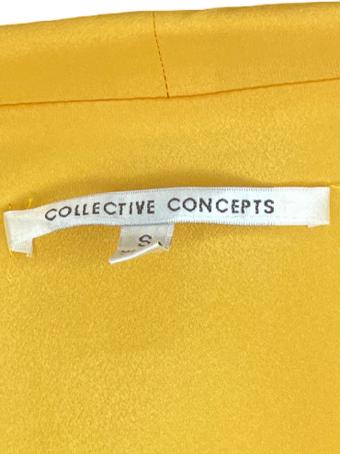 Blazer Collective Concepts Drapeado Amarillo-Talla S